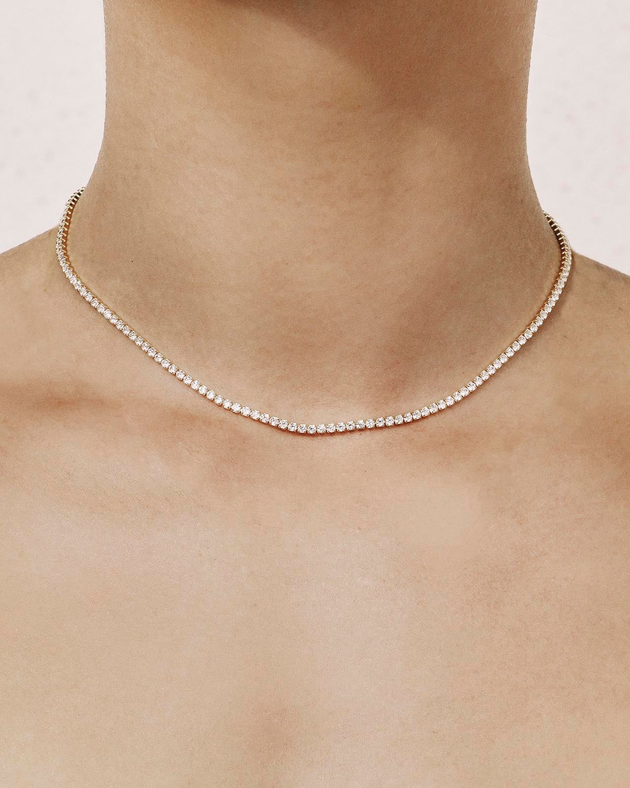 Shashi Tennis Diamond Necklace