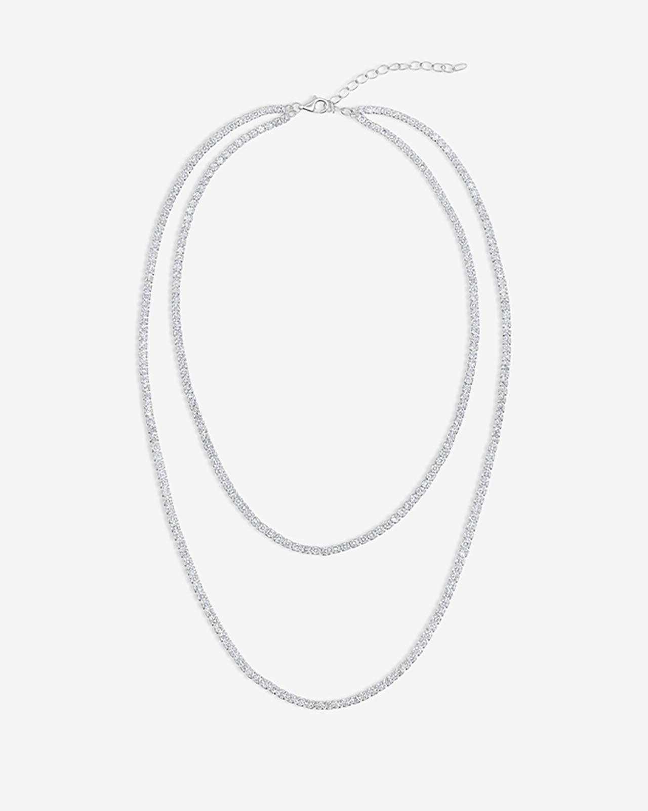 Shashi Layered Tennis Necklace