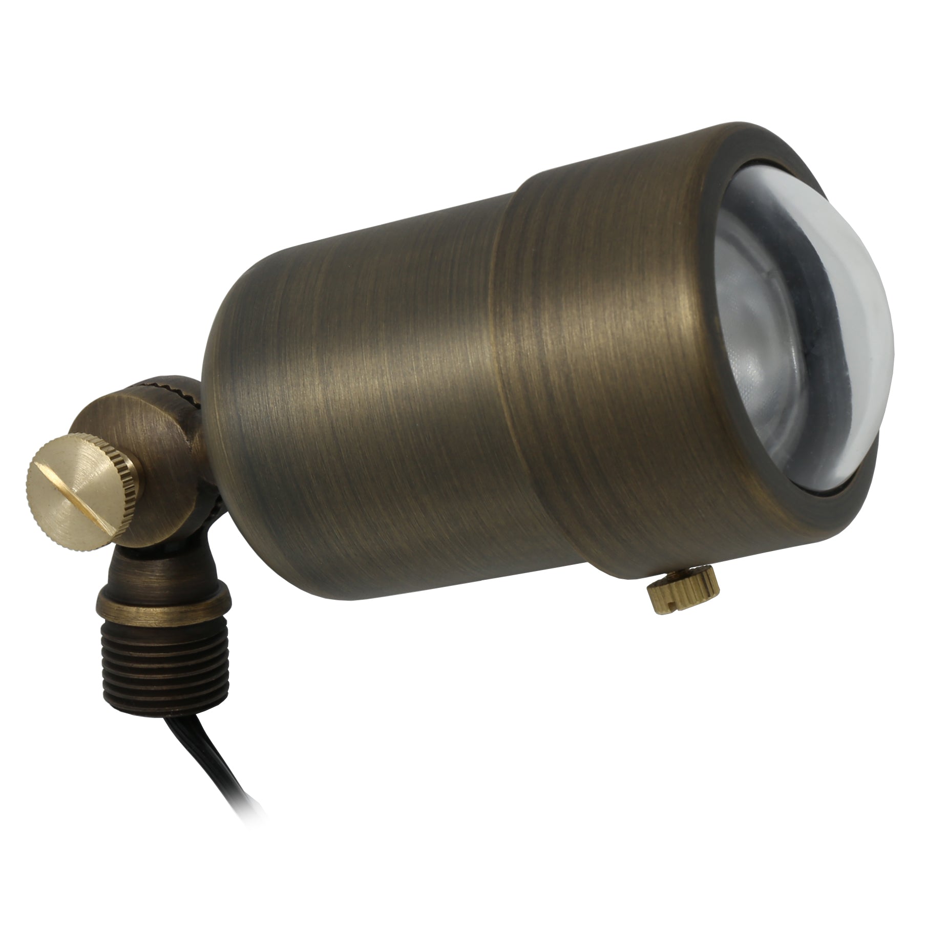 Macro Spotlight for Low Voltage Landscape Lighting [Brass]